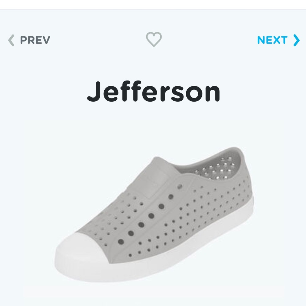 Native “Jefferson” shoes